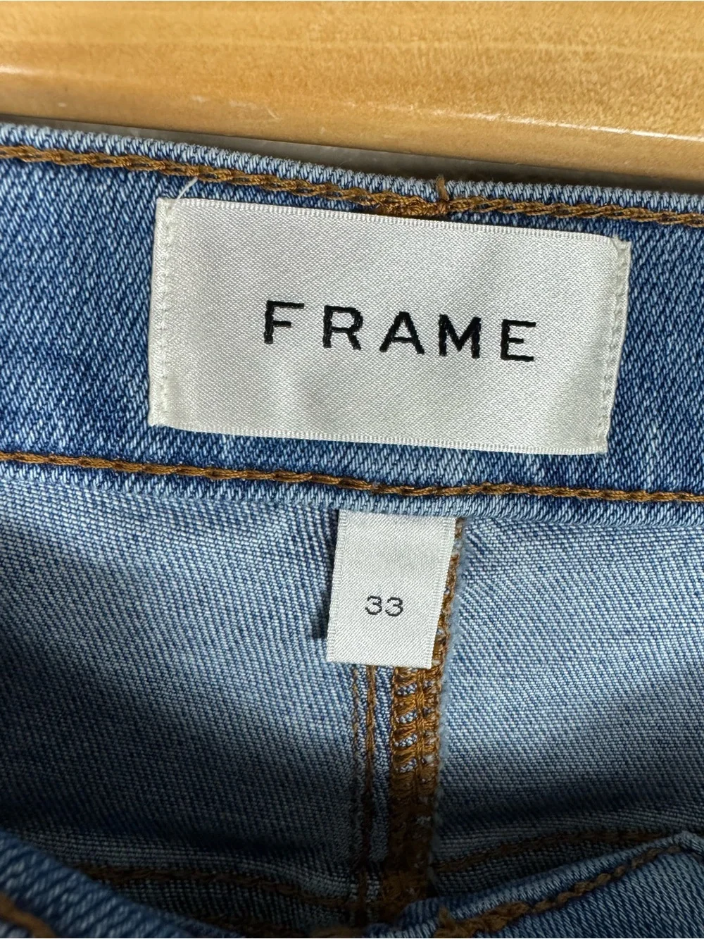 Frame Le Sleek Straight Jeans High Rise Straight Leg Denim EUC E - Picture 10 of 10